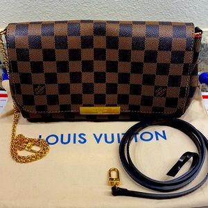 LV Favorite  MM Crossbody, incl Dust bag as shown.